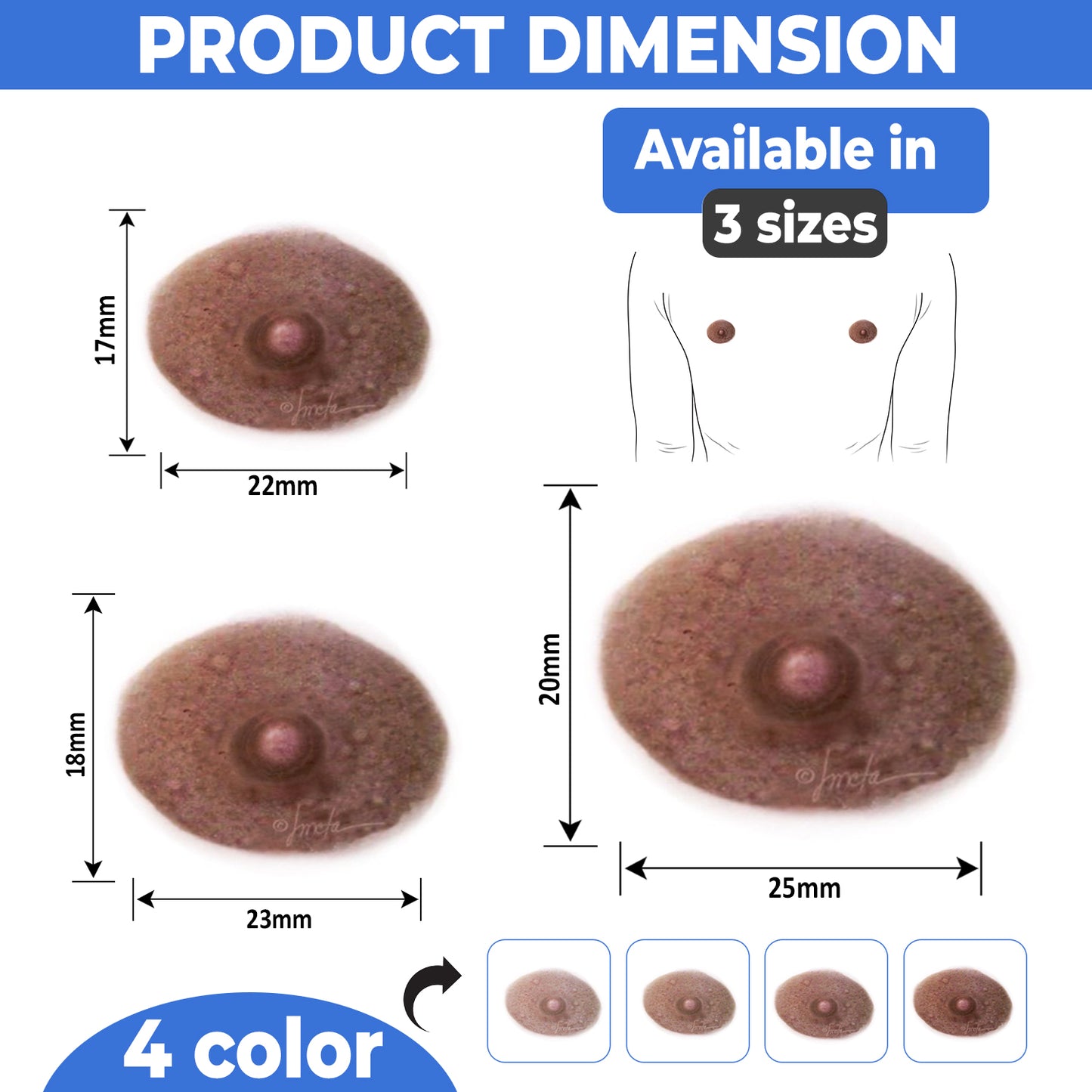 Male Temporary Tattoos, Sample Packs-Small, Medium and Large