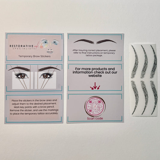 Temporary Brow Tattoo Kit, Sample pack S-M-L