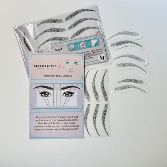 Temporary Brow Tattoos, Large