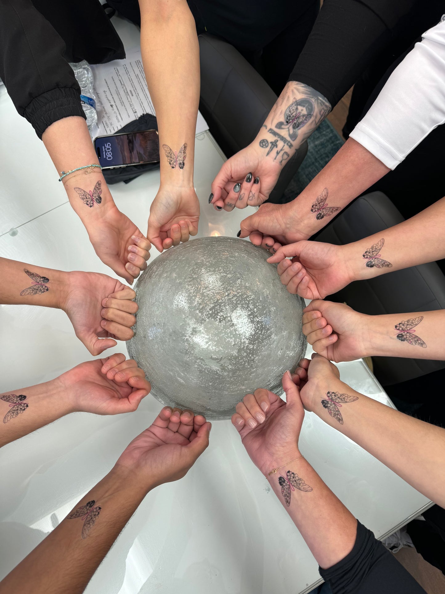 Breast Cancer Butterfly Temporary Tattoos