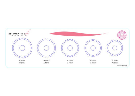 3-D Areola Drawing Template, Female