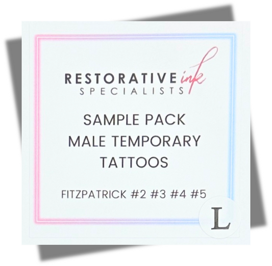 Male Temporary Tattoos, Sample Packs-Small, Medium and Large