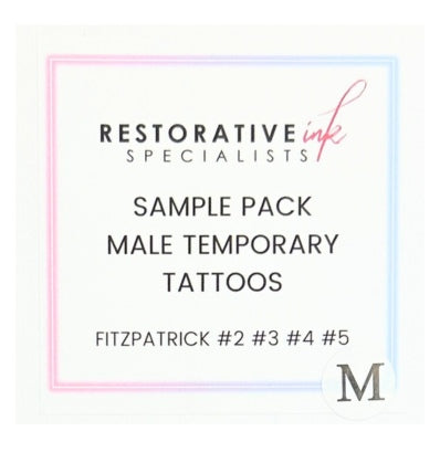 Male Temporary Tattoos, Sample Packs-Small, Medium and Large