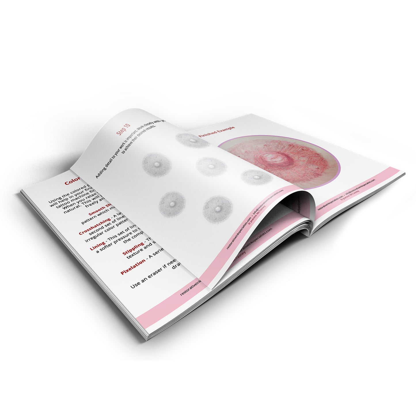 Breast Cancer Areola Tattoo Coloring Book