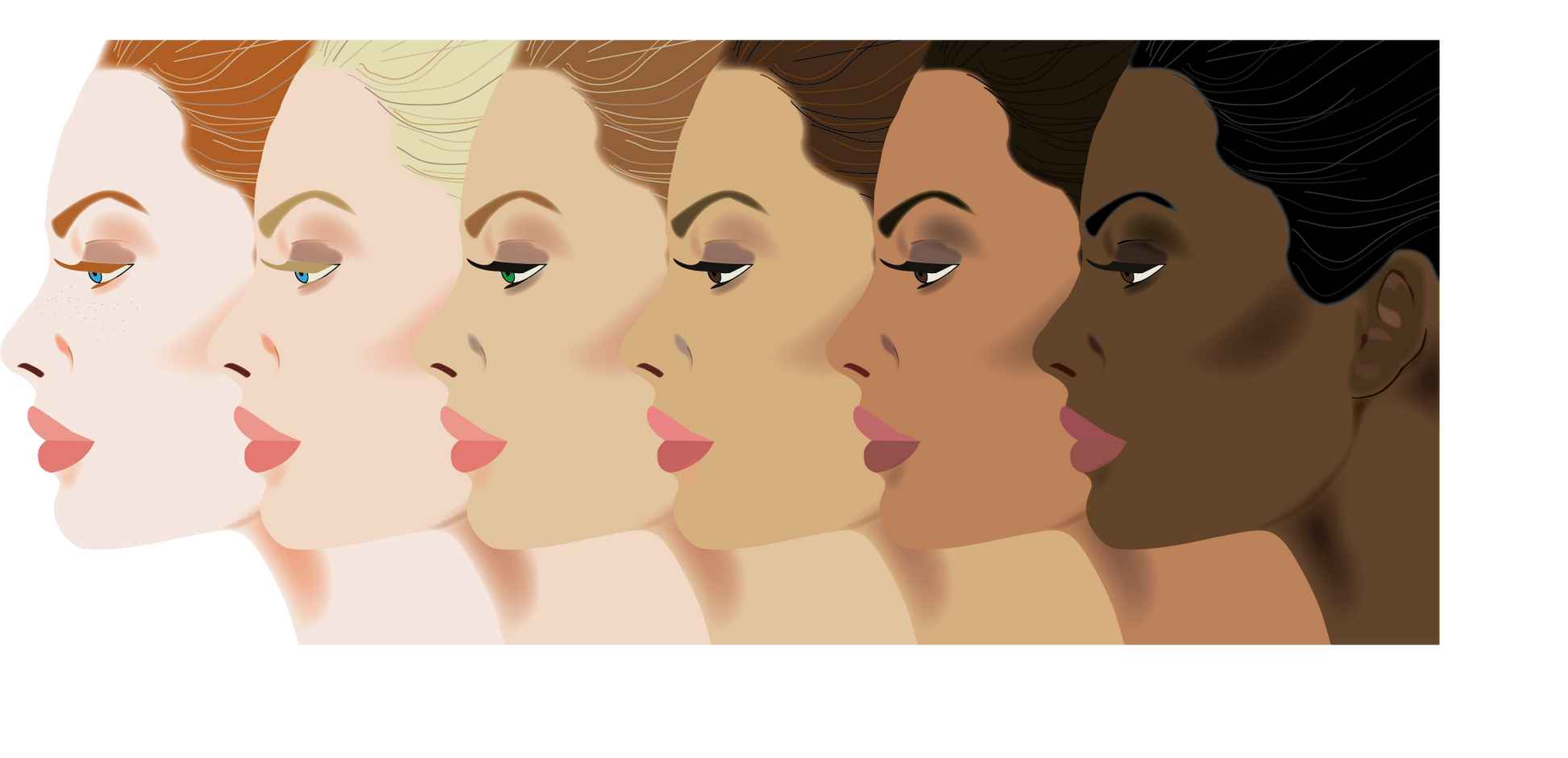 Temp Tattoo Sample Pack #2 - 3 Pairs - Fitzpatrick Colors: 3, 4 and 5 - Restorative Ink Specialists