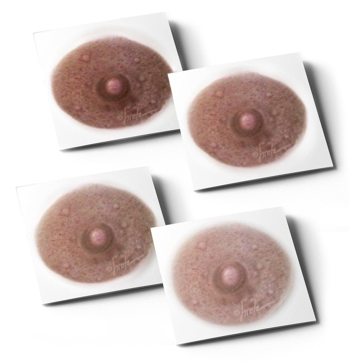 Male areola temporary tattoos sample pack, Restorative Ink Specialists