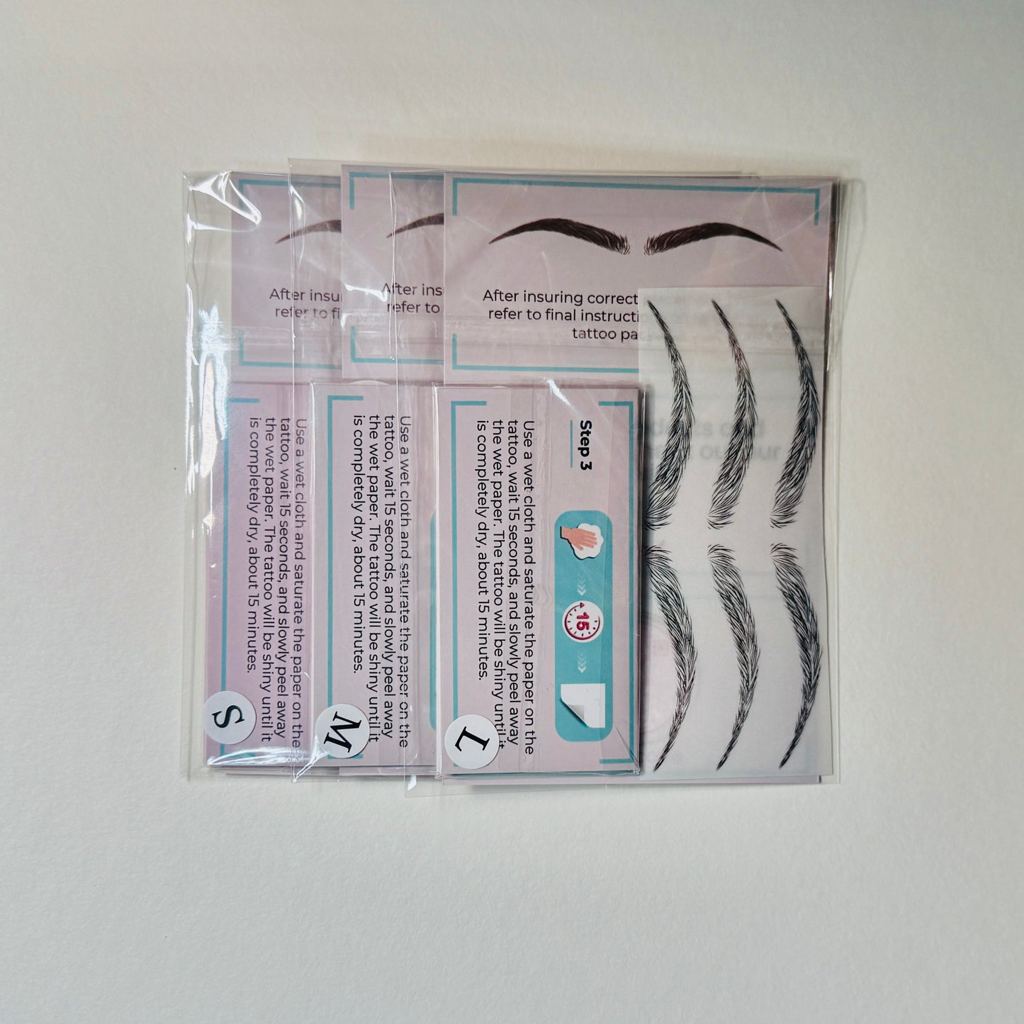 Temporary Brow Tattoos, Large