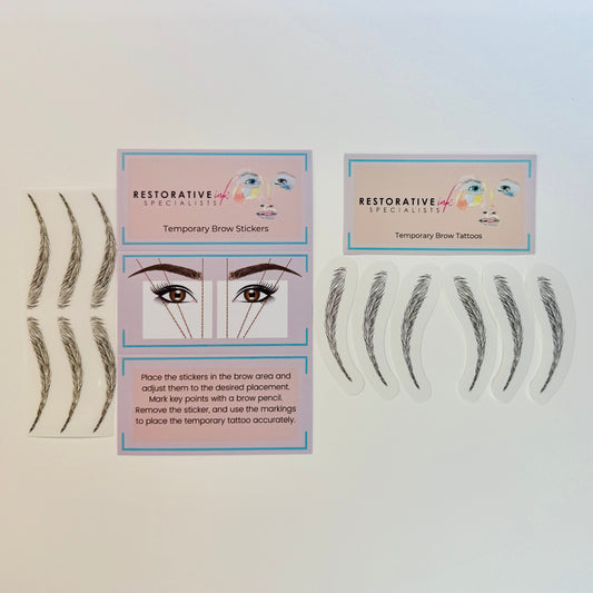 Temporary Brow Tattoo Kit, Sample pack S-M-L
