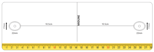 3-D Areola Drawing Template, Male