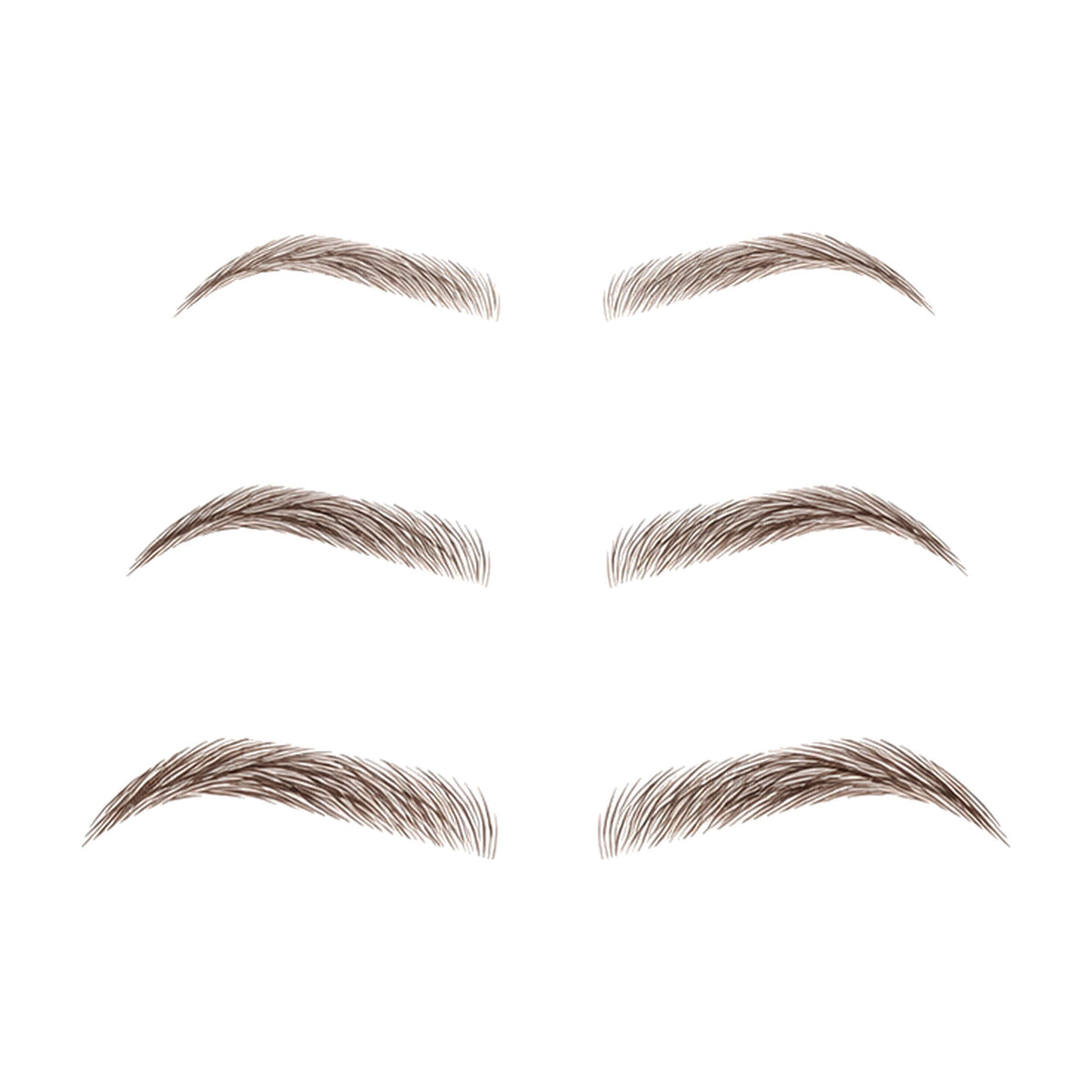 Restore Brows temporary eyebrow tattoos in small, medium and large