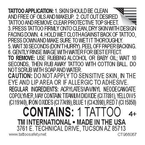 Temp Tattoo Fitzpatrick Color #1 - 1 Pair - Restorative Ink Specialists